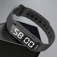 thumbnail image 1 of Sports Smartwatch, ZzCityTK Bluetooth Fitness Tracker with Talking Feature, .38 Inch Round LED Display Waterproof Pedometer Watch for Men Women Kids, Black, 1 of 7