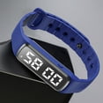 thumbnail image 1 of Sports Smartwatch, ZzCityTK Bluetooth Fitness Tracker with Talking Feature, .38 Inch Round LED Display Waterproof Pedometer Watch for Men Women Kids, Dark Blue, 1 of 7