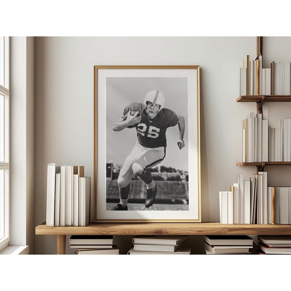 Sports Snapshot Retro Football Poster Football Art Wall Decor American Football, Unframed Poster