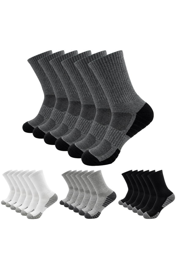 Sports Socks Thiced Sweat Absorbing Towel Sole Ball Socks Black S