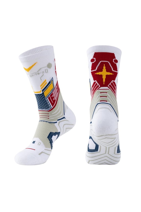 Sports-Socks Towel Bottom Basketball Socks Transformers Elite H Style Socks
