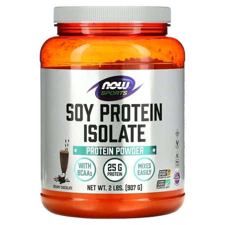 NOW Foods - NOW Sports Soy Protein Isolate Powder Natural Chocolate - 2 lbs.