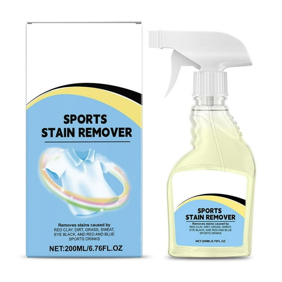 Sports Stain Remover for All Fabrics - Deep Cleans Sweat, Mud, and Oil Stains - Gentle on Clothes, Fast and Easy to Use