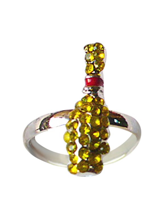 Sports Style Football Volleyball Basketball Softball Ring Fashion Unique Jewelry for Athletes Lovers, Color D
