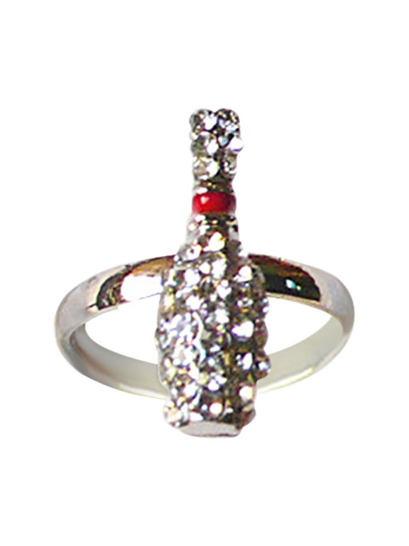 Sports Style Jewelry Ring for Athletes Football Volleyball Basketball Softball Fashion Unique Rings, One Size, Color E