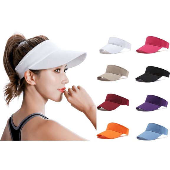 Sports Sun Visor Hat Golf Visors Hat Adjustable Visor Cap Athletic Sun Hat for Men Women