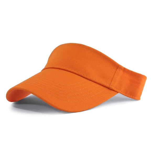 Sports Sun Visor Hats Athletic Visors Hat for Women Men Golf Tennis Cycling Running Orange One Size