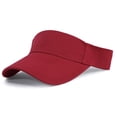 thumbnail image 1 of Sports Sun Visor Hats Athletic Visors Hat for Women Men Golf Tennis Cycling Running Red One Size, 1 of 4