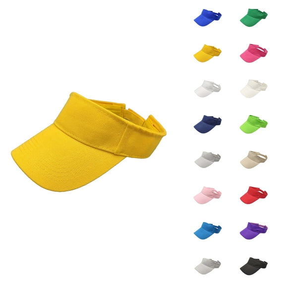 Sports Sun Visor Men Women Lightweight Adjustable Packable Sun Hat for Running, Tennis, Golf