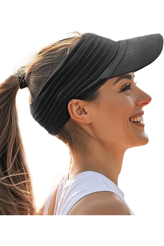 Sports Sun Visor for Men Women UV Protection Lightweight Packable Stretchy Hats for Running, Tennis, Golf
