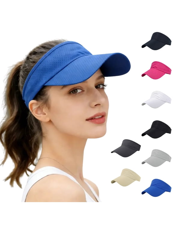 Sports Sun Visor for Women Men, Summer Cooling Stretchy Visors Hats,One Size