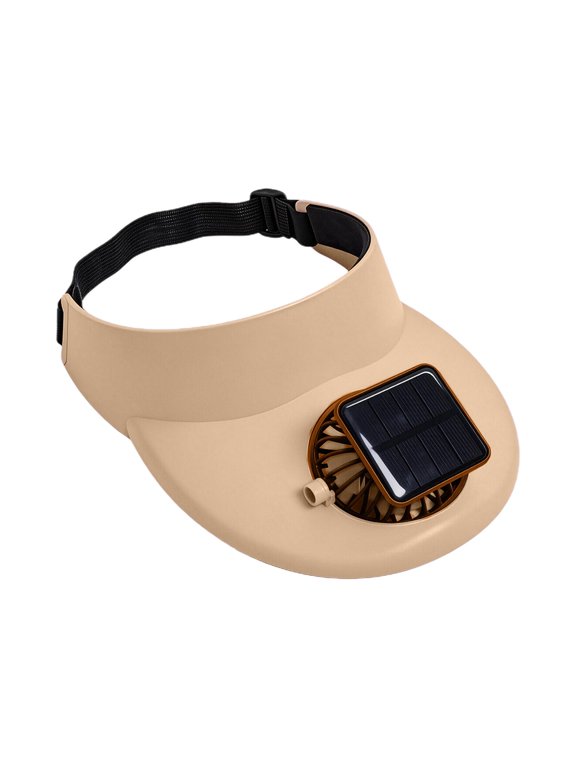 Sports Sun Visor with Fan Women Men Lightweight Adjustable Sun Protection Visor Hat for Tennis Golf Running Beach
