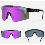 AIMEI CABIN Sports Sunglasses, Polarised Sunglasses, Windproof Dustproof Glasses for Outdoor Use, UV400 Mirrored Lens, for Women and Men, All Types of Outdoor Activities