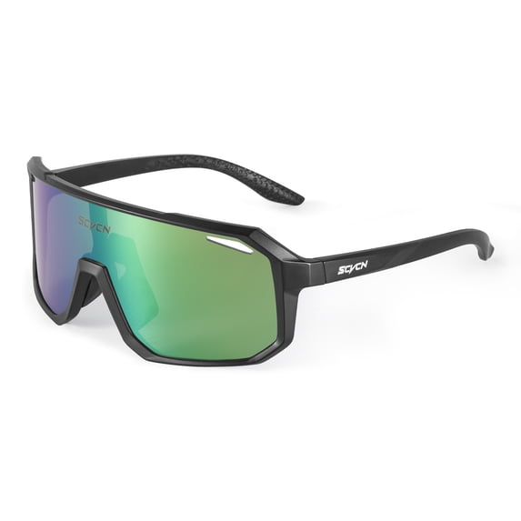 Sports Sunglasses for Men Women, Polarized UV400 Cycling Glasses, Running Bike Mountain Fishing Sunglasses with Adjustable Nose Pads