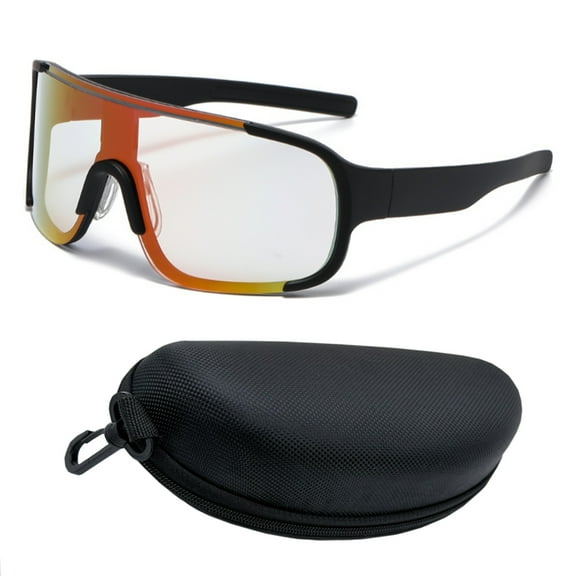 Sports Sunglasses for Men & Women, UV400 Protection, Photochromic Cycling Glasses Anti-Glare for Running Hiking Fishing MTB Baseball