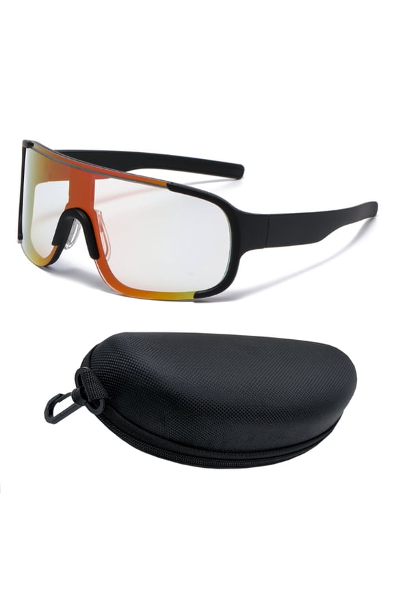 Sports Sunglasses for Men & Women, UV400 Protection, Photochromic Cycling Glasses Anti-Glare for Running Hiking Fishing MTB Baseball