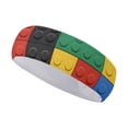 thumbnail image 1 of Sports Sweat Absorber Headband 10.6in Thin, Strong Absorbent And Thick Sweat Absorber Can Be Used As A Headband Mask Neck Band Scarf Flat Color Blocks, 1 of 6