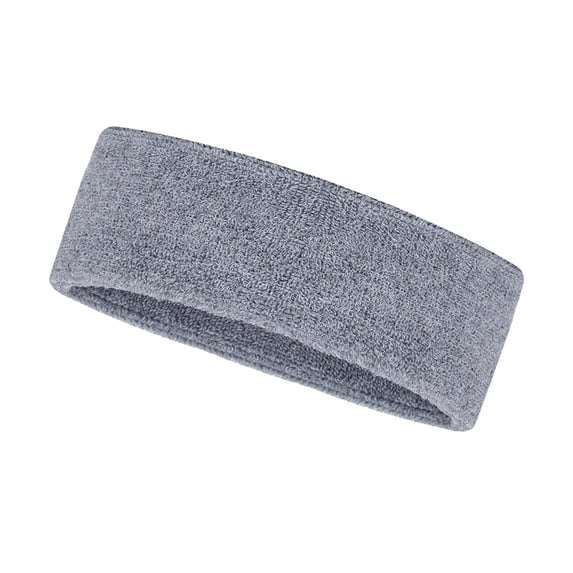 Sports Sweat Headband Moisture Wicking Athletic Hair Band Soft Knit Elastic Non Slip Workout Headwear For Running Gym Fitness Yoga 2.0x7.1 Inches