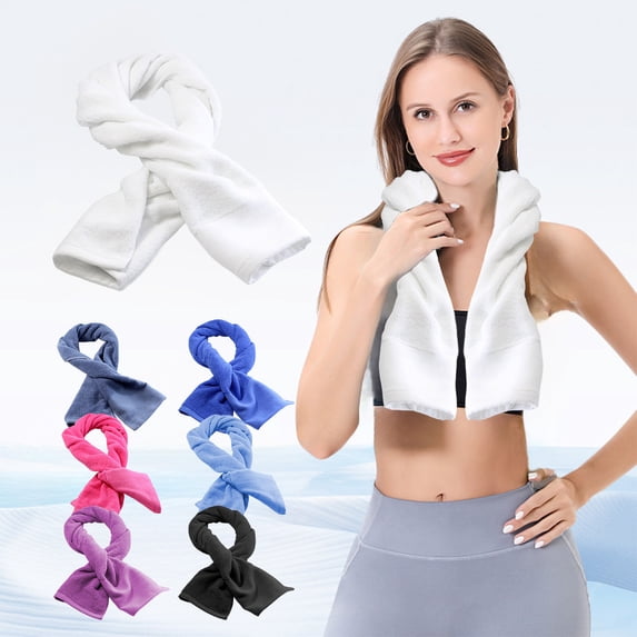 Sports Sweat Towel 32x110cm, High Density Microfiber, Fast Drying & Ultra Absorbent, Extra Long Cooling Design, Outdoor Sweat Towel for Gym Workout Running by Velmuse