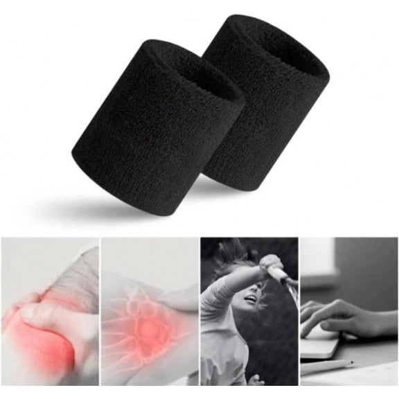 Sports Sweatbands - Arm Bands For Wrists, Sweat Absorption For Men &Amp; Women