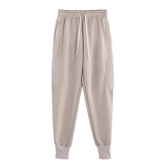 Sports Sweatpants for Mens Fashion Plus Size Solid Color Casual Ankle Pocket Pants Full Length Pants Up to 65% off!