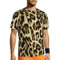 thumbnail image 1 of Sports T Shirt For Men Black Leopard T Shirts Fashion Animal Print Summer Tee Shirt O Neck, 1 of 5