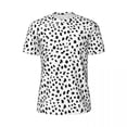 thumbnail image 1 of Sports T-Shirt For Mens Dalmatian Dog Print T Shirts Trending Black and White Summer Tee Shirt O Nec, 1 of 4