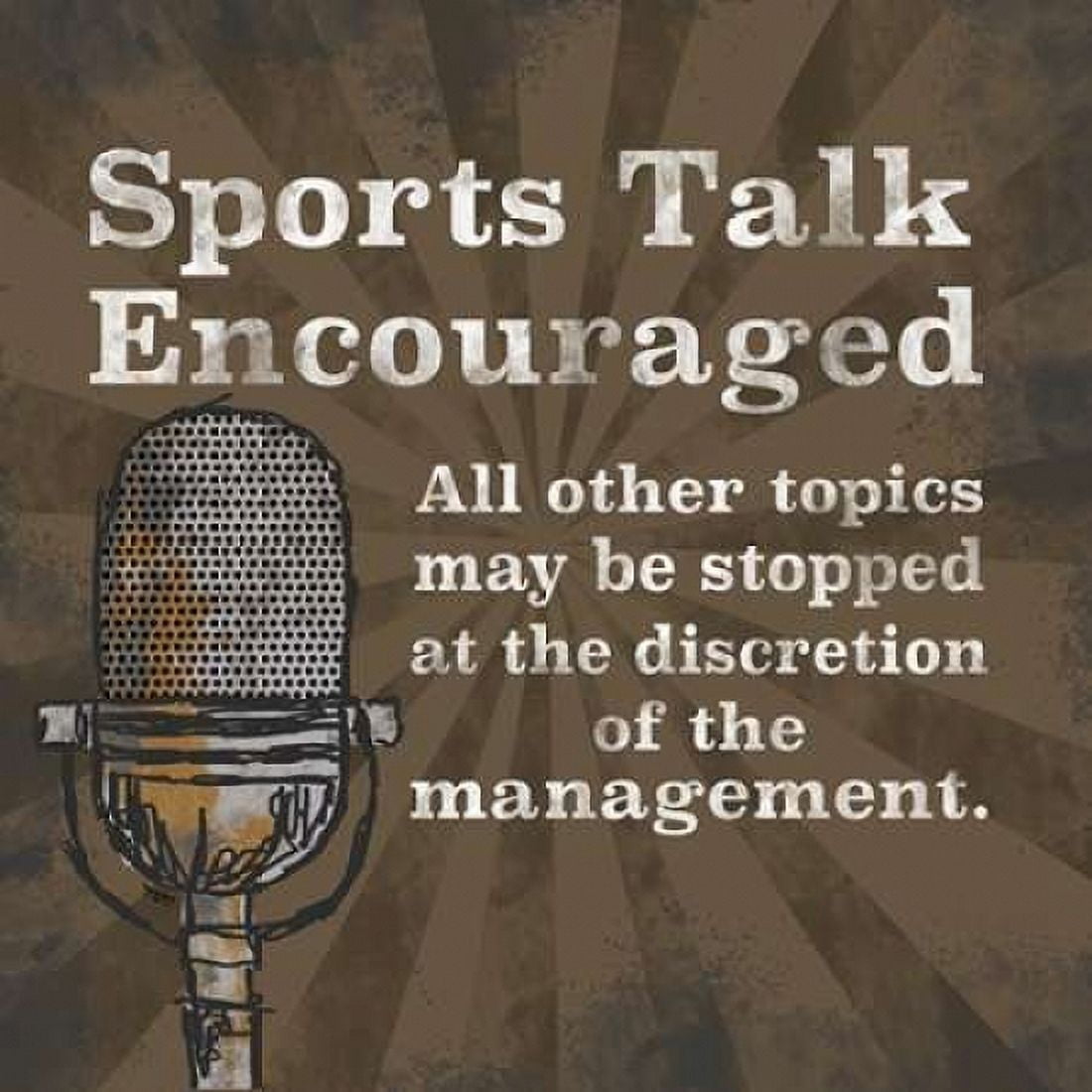 Sports Talk I Canvas Art - Tara Reed (24 x 24)