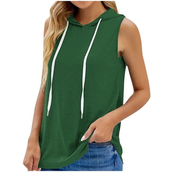 Sports Tanks For Women New Arrival Loose Oversized Striped Printed Sleeveless Hoodie Vest Tops M-XXXL