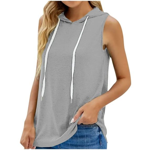 Sports Tanks For Women New Arrival Loose Oversized Striped Printed Sleeveless Hoodie Vest Tops M-XXXL