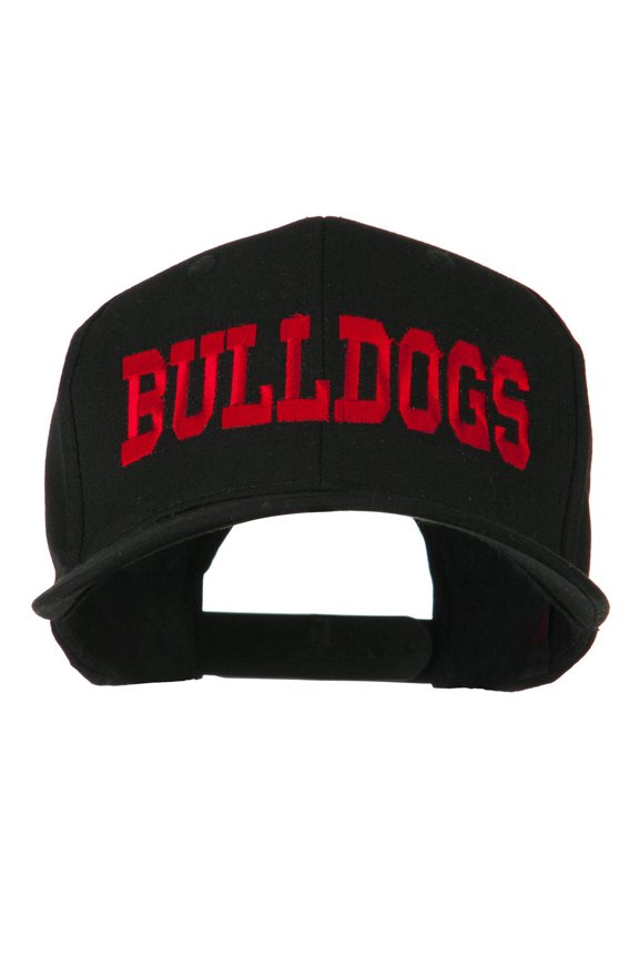 Sports Team Bulldogs Embroidered Cap - Black OSFM