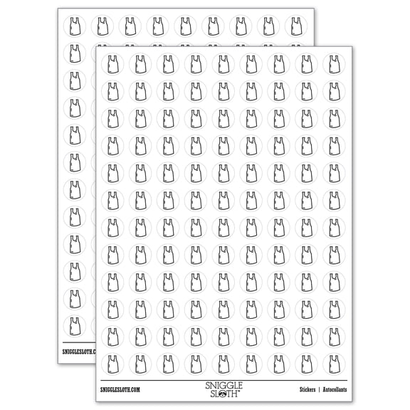 Sports Team Jersey 200+ Round Stickers - White - Matte Finish - 0.50" Size