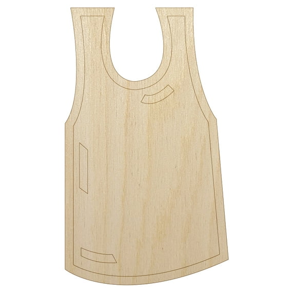 Sports Team Jersey Wood Shape Unfinished Piece Cutout Craft DIY Projects - 4.70 Inch Size - 1/8 Inch Thick