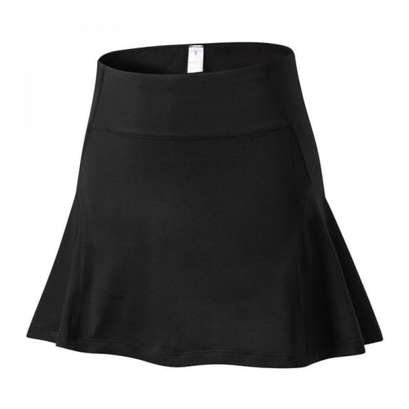 Sports Tennis Yoga Skorts Fitness Short Skirt Badminton Breathable Quick Drying Anti Exposure Black L