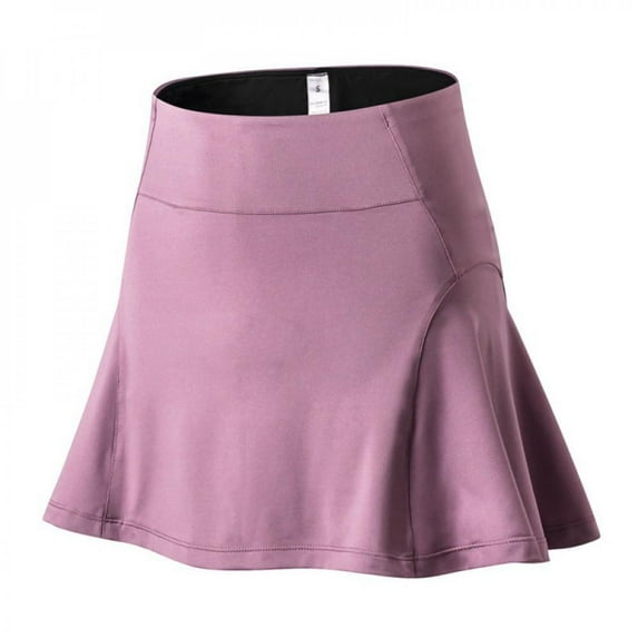 Sports Tennis Yoga Skorts Fitness Short Skirt Badminton Breathable Quick Drying Anti Exposure Pink L
