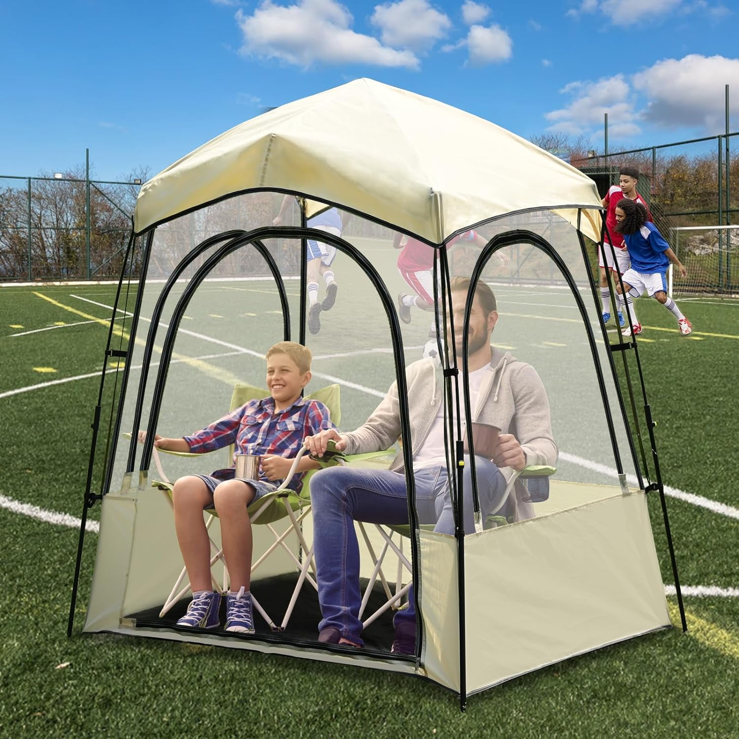 Sports Tent Camping Tent, Instant PopUp Tent Shelter Weather Proof Pod