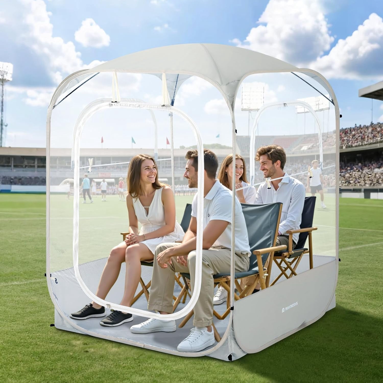 luxus zelt kaufen TentHome Aufblasbare Zelte Camping Wasserdicht Glampingzelt Familienzelt Stehhöhe Luxuszelt mit Pumpe für 2-6 Personen L: 400 x 300 x 210cm Sport & Freizeit under-10 Zeltgröße:3 m Coghlans Mesh Repair Patches