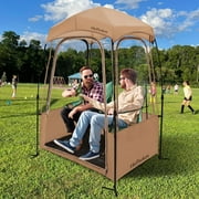 Sports Tent, Instant Weather Proof Pod,【Thick PVC, Scratch-Resistant】Pop Up Tent, Bubble Tent, Clear Tent, Sport Pod with Extra Top Cover for Soccer,Football Games,Outdoor Events, ,
