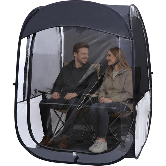 Sports Tent Pop Up Pod, 2 Person Portable Weather Tents Sports Pod for Cold Day, Waterproof Windproof Rain Pod, Instant Shelter for Soccer, Baseball, Fishing