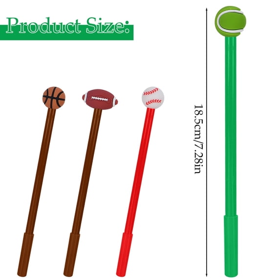 Sports Theme Ballpoint Pen Bulk Set Fun Design Writing Instruments Party Favors - Basketball