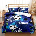 thumbnail image 1 of Sports Theme Bedding Set 3D Soccer Comforter Cover Sets Football Pattern Boys Bedroom Duvet Cover Sets Sport Ball Theme Bedding Set Gifts for Kids Teens Man, 1 of 6