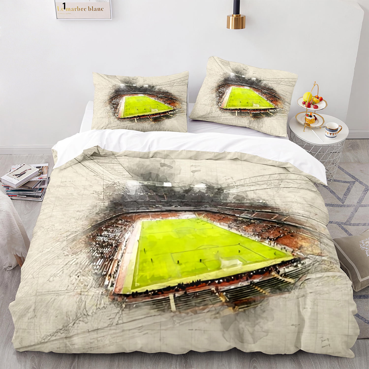 Sports Theme Bedding Set 3D Soccer Comforter Cover Sets Football