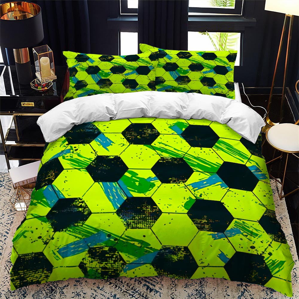 Sports Theme Bedding Set 3D Soccer Comforter Cover Sets Football