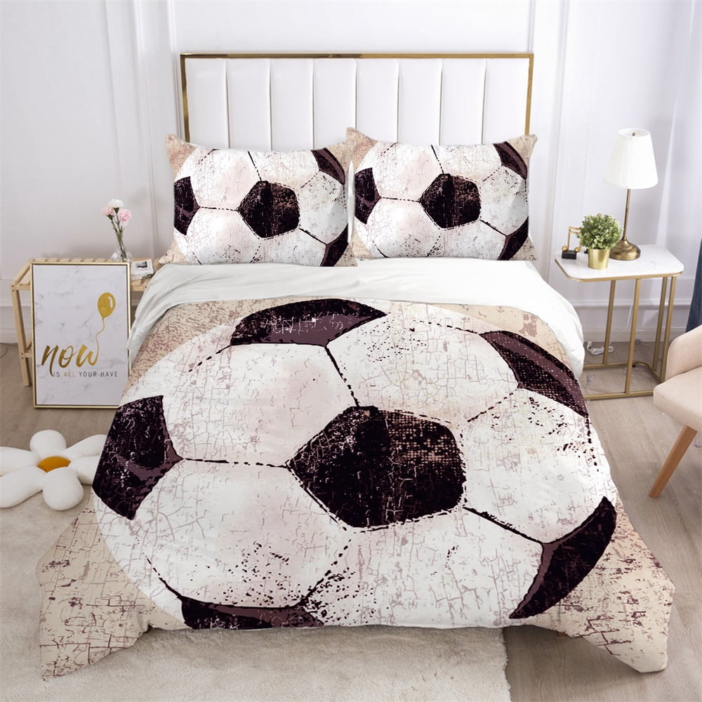 Sports Theme Bedding Set 3D Soccer Comforter Cover Sets Football
