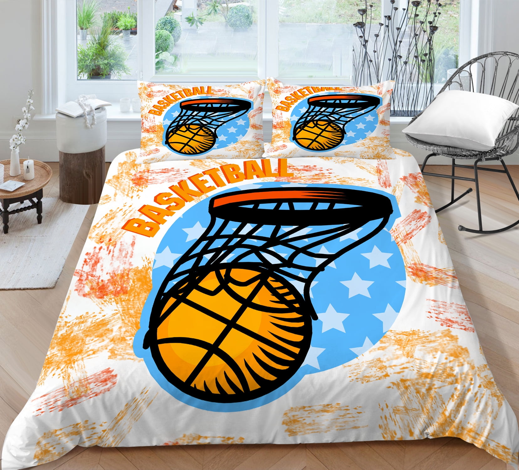 Sports Theme Bedding Set 3D Soccer Comforter Cover Sets Football
