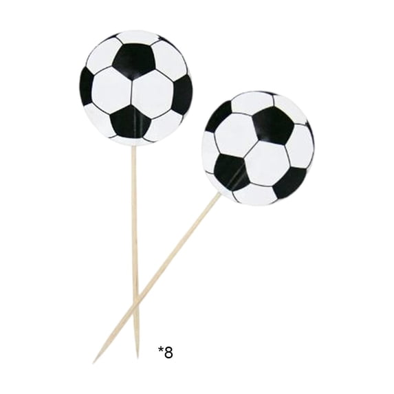 Sports Theme Football Party Disposable Tableware - Paper Cups, Straw & Cupcake Toppers, for Indoor Outdoor
