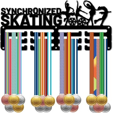 Figure Skating Medal Holder Speed Skate Medal Hanger Display Sports Rack Acrylic Wall Mount Frame Skater Medal Stand Hook Organizer Hanging 40 Medals