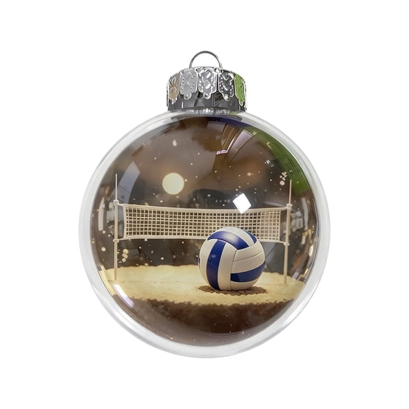Sports Themed Christmas Tree Decorations,Lighted Transparent Clear Ball ...