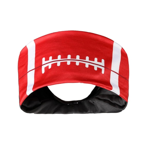 Sports Themed Cotton Headbands , Non-Slip Wide Sweatband, Basketball/Football/Baseball/Volleyball Printed Hairband for Workout, Yoga, Game Day,suitable for men and women,1PCS