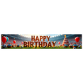 thumbnail image 1 of Sports Themed Happy Birthday Backdrop Banner with Soccer and Basketball Elements Party Decoration Photography Prop for Birthday Parties Sports Events and Celebrations, 1 of 8